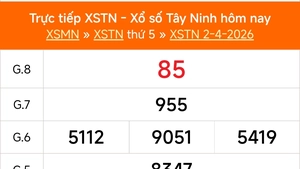 XSTN 2/4 - Kết quả xổ số Tây Ninh hôm nay 2/4/2026 - Trực tiếp XSTN ngày 2 tháng 4