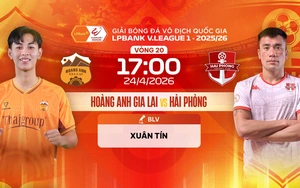 Link xem trực tiếp bóng đá Hoàng Anh Gia Lai vs Hải Phòng 17h00 hôm nay, V-League vòng 20