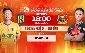 Link xem trực tiếp bóng đá Sông Lam Nghệ An vs Ninh Bình 18h00 hôm nay, V-League vòng 23
