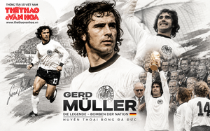 Mỗi ngày một ngôi sao World Cup: "Kẻ dội bom" Gerd Muller