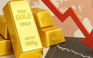 Giá vàng thế giới giảm xuống sát mức 4.500 USD/ounce
