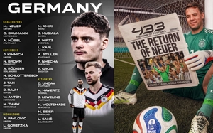 Đội tuyển Đức chốt danh sách dự World Cup 2026: Manuel Neuer tái xuất sau khi đã từ giã ĐTQG