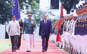 Lễ đón Tổng Bí thư, Chủ tịch nước Tô Lâm và Phu nhân thăm cấp Nhà nước tới Philippines