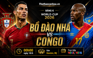 Đội hình dự kiến Bồ Đào Nha vs Congo (bảng K World Cup 2026): Ronaldo lĩnh xướng hàng công