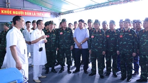 Diễn tập triển khai bệnh viện dã chiến cấp 3 ngay tại thực địa