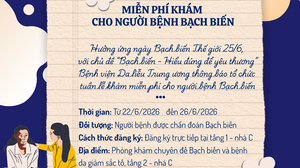 Bệnh bạch biến: Cơ hội khám miễn phí, tư vấn và tiếp cận phương pháp điều trị mới