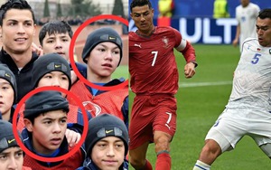 Xúc động khoảnh khắc Ronaldo tái ngộ "những đứa trẻ" của đội tuyển Uzbekistan ở World Cup 2026