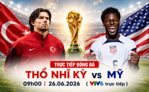 TRỰC TIẾP bóng đá Thổ Nhĩ Kỳ vs Mỹ 9h hôm nay, bảng D World Cup 2026