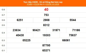 XSDN 3/6 - Kết quả xổ số Đồng Nai hôm nay 3/6/2026 - Trực tiếp XSDN ngày 3 tháng 6