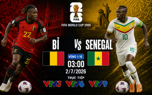 TRỰC TIẾP bóng đá Bỉ vs Senegal 03h00 ngày 2/7, vòng 1/16 World Cup 2026