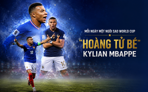 Mỗi ngày một ngôi sao World Cup: "Hoàng tử bé" Kylian Mbappe