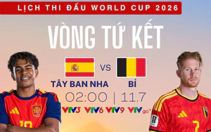 Lịch thi đấu World Cup 2026 hôm nay 10/7