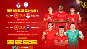 Vé xem vòng bảng ASEAN Cup 2026 đắt nhất 500.000 đồng
