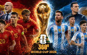 VTV5 VTV6 trực tiếp bóng đá hôm nay ngày 20/7/2026: Chung kết Tây Ban Nha vs Argentina