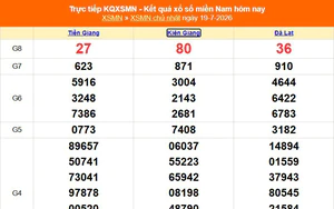 XSMN 19/7- Kết quả xổ số miền Nam hôm nay 19/7/2026 - Trực tiếp XSMN ngày 19 tháng 7