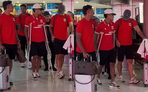Trụ cột của đội tuyển Indonesia vẫn chống nạng, khó đá trận ra quân Asean Cup