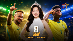 VIDEO Talkshow 360 độ World Cup 2026: Hoa hậu thể thao Đoàn Thu Thủy nói điều đặc biệt về Brazil, Neymar và Vinicius