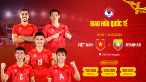 Vé trận giao hữu Việt Nam-Myanmar có 3 mệnh giá