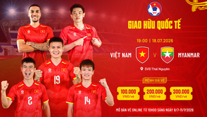 Sắp hết vé trận giao hữu Việt Nam-Myanmar