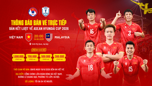 Bán vé trực tiếp trận bán kết lượt về Việt Nam-Malaysia