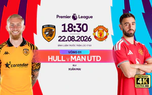Link xem trực tiếp bóng đá Hull City vs MU 18h30 ngày 22/8, vòng 1 Ngoại hạng Anh