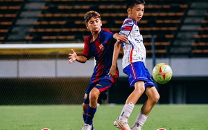 Đội bóng Lào gây chấn động khi đánh bại Barcelona để vô địch giải trẻ quốc tế