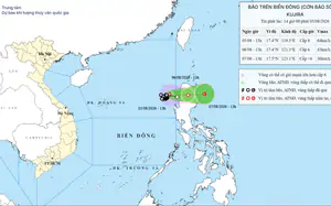 Tin bão số 3: Bão giữ nguyên cường độ, hướng về phía Bắc đảo Luzon, Philippines