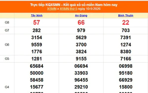 XSMN 12/9 - Kết quả xổ số miền Nam hôm nay 12/9/2026 - Trực tiếp XSMN ngày 12 tháng 9