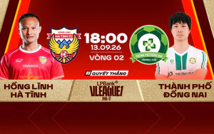 Link xem trực tiếp bóng đá Hồng Lĩnh Hà Tĩnh vs Đồng Nai 18h00 hôm nay, vòng 2 V.League 1