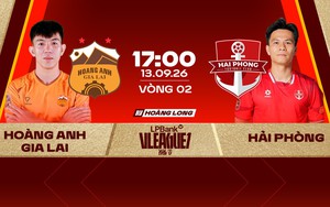 Link xem trực tiếp bóng đá Hoàng Anh Gia Lai vs Hải Phòng 17h00 hôm nay, vòng 2 V.League 1