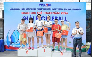 Giải Pickleball TTXVN - Cúp Mùa thu 2026: Rực lửa sân đấu, đong đầy cảm xúc