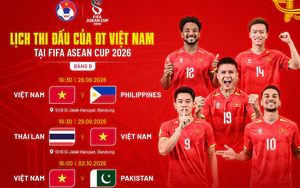 Tin nóng thể thao tối 18/9: Vé xem tuyển Việt Nam tại FIFA ASEAN Cup 2026 từ 150.000 đồng
