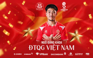 Tiền đạo Việt kiều Ngô Đăng Khoa được gọi bổ sung lên đội tuyển Việt Nam