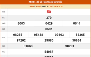 XSHG 19/9 - Kết quả xổ số Hậu Giang hôm nay 19/9/2026 - Trực tiếp XSHG ngày 19 tháng 9