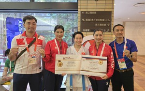 Bộ ba VĐV karate Việt Nam nhận thưởng lớn sau HCV ASIAD 2026