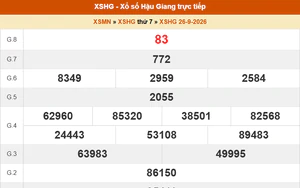 XSHG 26/9 - Kết quả xổ số Hậu Giang hôm nay 26/9/2026 - Trực tiếp XSHG ngày 26 tháng 9