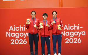 Bảng tổng sắp huy chương ASIAD 2026 ngày 30/9