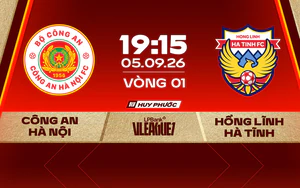 Link xem trực tiếp bóng đá Công an Hà Nội vs Hồng Lĩnh Hà Tĩnh 19h15 hôm nay, V-League 2026/27