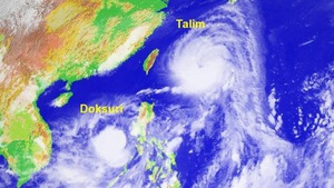 Trung Quốc lo lắng trước 'siêu bão kép' Talim và Doksuri mạnh chưa từng có