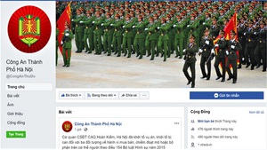 Công an Hà Nội tiếp nhận thông tin về an ninh, trật tự qua Facebook