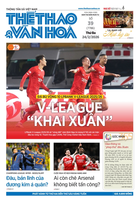 Số 39 (7786) Thứ Ba 24/02/2026