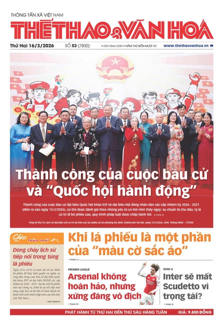 Số 53 (7800) Thứ Hai 16/03/2026
