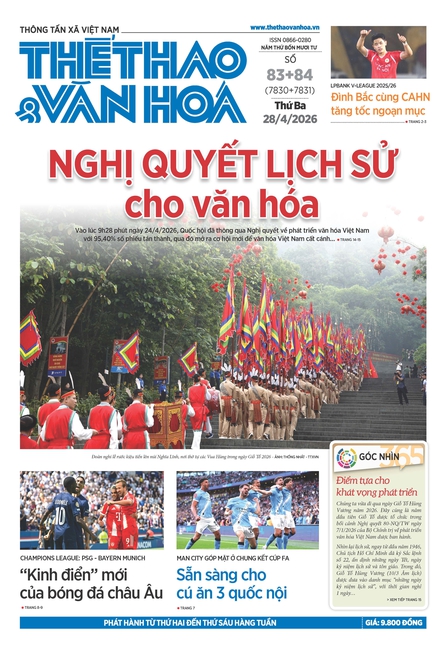 Số 83 (7830) Thứ Hai 28/04/2026