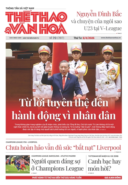 Số 70 (7817) Thứ Tư 08/04/2026