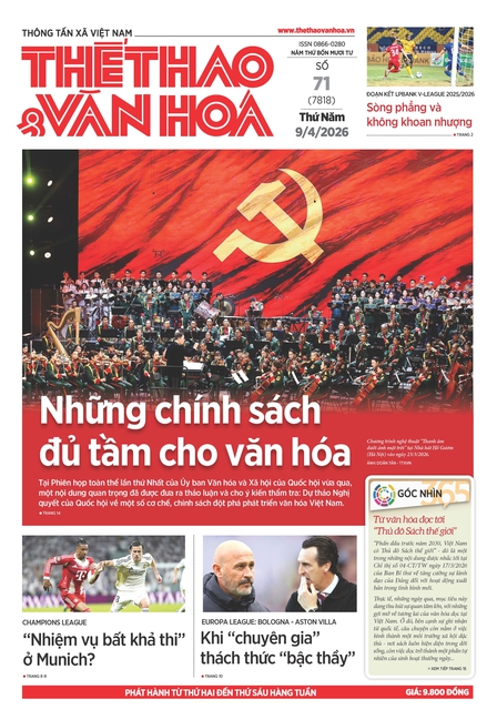 Số 71 (7818) Thứ Năm 09/04/2026