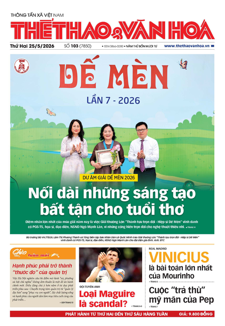 Số 103 (7850) Thứ Hai 25/05/2026