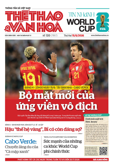Số 120 (7867) Thứ Hai 15/06/2026