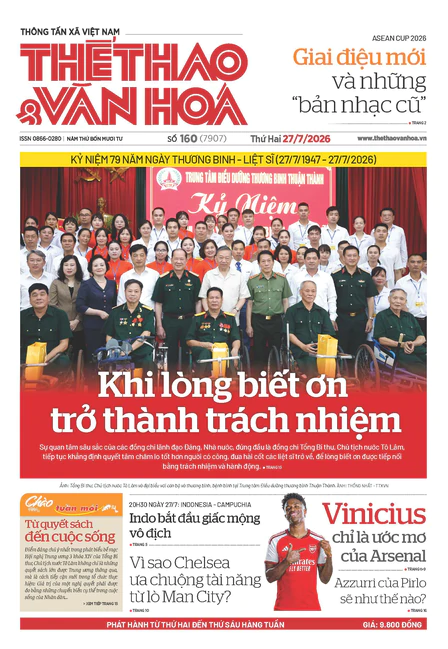  Số 160 (7907) Thứ Hai 27/07/2026