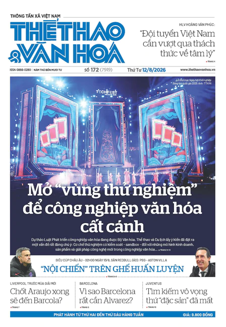  Số 172 (7919) Thứ Tư 12/08/2026