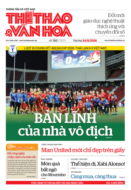 Số 180 (7927) Thứ Hai 24/08/2026